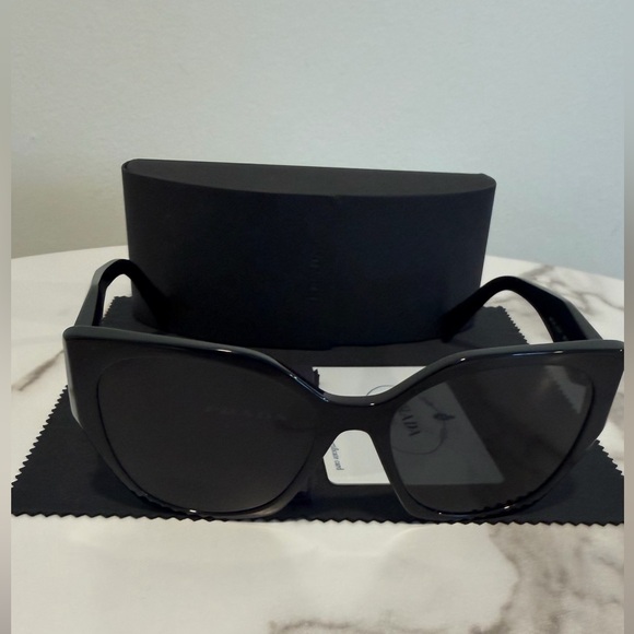 Prada Accessories - Prada Black Cat-Eye Sunglasses